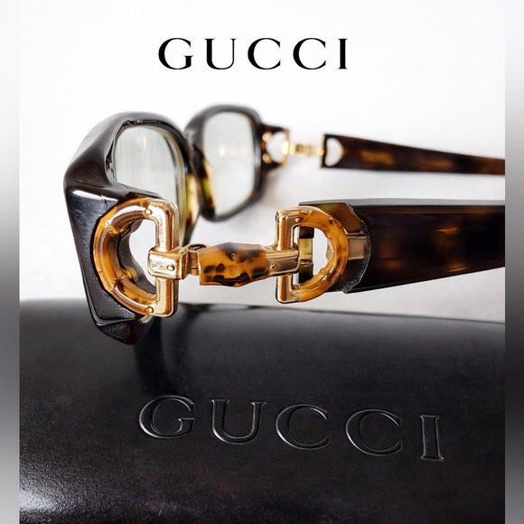 Gucci Accessories - Gucci GG3088 Horsebit Reading Glasses Frames Tortoise Italy 52□16 130